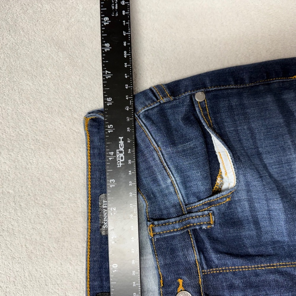 Judy Blue Indigo Skinny Jeans with Frayed Ankles - Picture 3 of 11